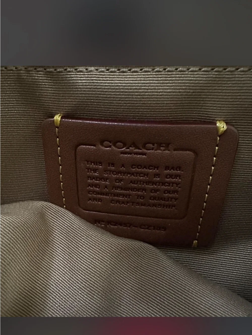 Coach White Cherry Print Crossbody Bag
